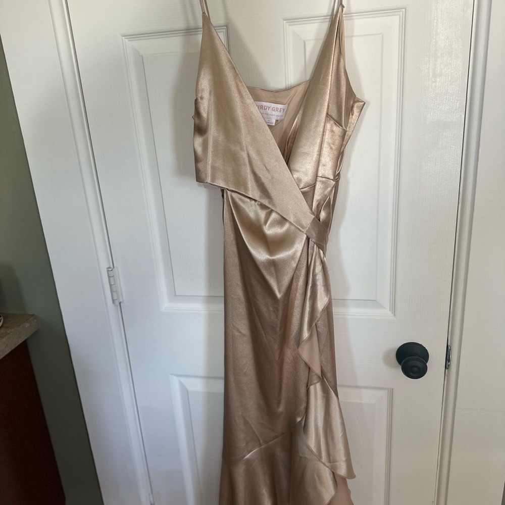 Birdy Grey Asymmetrical Champagne Dress